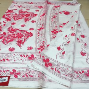 Kantha Stich Silk Sari